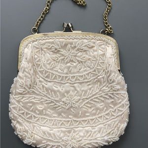 Walborg, White Vintage Handmade Purse
